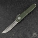 (#233-11OD) Microtech OD Green UTX-85 T/E Stonewash Plain - Front