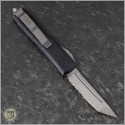 (#233-11) Microtech UTX-85 T/E Stonewash Partially Serrated - Back