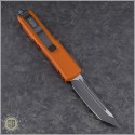 (#233-1OR) Microtech Orange UTX-85 T/E Black Plain - Back