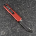 (#233-1RD) Microtech Red UTX-85 T/E Black Plain - Back