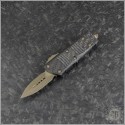 (#238-13APCFS) Microtech Mini Troodon D/E Plain with CF Top - Front