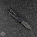 (#238-16CFS) Microtech Mini Troodon D/E Damascus Plain with CF Top - Back