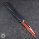 (#241M-1RDBK) Microtech Cipher MK7 S/E Red Standard Black Hardware w/ Red Chip - Back