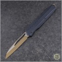 (#241M-1TNBK) Microtech Cipher MK7 S/E Tan Standard Black Hardware with Tan Chip - Front