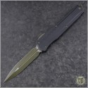(#242M-1GRB) Microtech Cypher MK7 D/E OD Green Blade & Hardware - Front