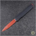 (#242M-1RDBK) Microtech Cypher MK7 D/E Red Blade & Chip - Front