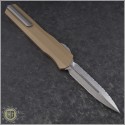 (#242S-12TA) Microtech Cypher D/E Fully Serrated w/ Tan Handle - Back