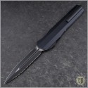 (#242S-3T) Microtech Cypher D/E Smooth Tactical Full Serrated - Back