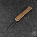 (#249-1DLCTCFS) Microtech Copper UTX-70 DLC Spartan - Front