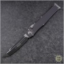 (#250-1) Microtech Halo VI T/E Black Plain - Front