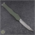 (#250-4ODNS) Microtech OD Green Halo VI T/E Satin Plain No Safety - Back