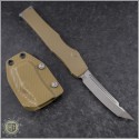 (#250-4TANS) Microtech Tan Halo VI T/E Satin Plain No Safety - Back