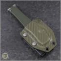 (#250-5ODNS) Microtech OD Green Halo VI T/E Satin Part Serrated No Safety - Additional View