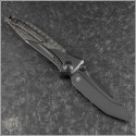 (#261-1DLCTCFTIS) Microtech Knives Socom Bravo T/E DLC Plain - Back