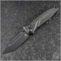 (#261-1DLCTCFTIS) Microtech Knives Socom Bravo T/E DLC Plain - Front