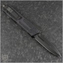 (#280-3DLCTSH) Microtech Scarab II D/E Shadow DLC Fully Serrated - Back