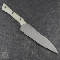 (#3400-10IV) Microtech Knives Ivory Utility Knife 6" Stonewash Black - Back