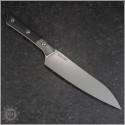 (#3400B-10BK) Microtech Knives Black Utility Knife 6" Stonewash w/ Bolster - Back
