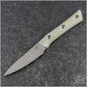 (#3500-10IV) Microtech Knives Ivory Paring Kitchen Knife - Front