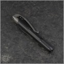 (#401-SS-BKAP) Microtech Siphon II Pen Black Stainless Steel Hardware - Back