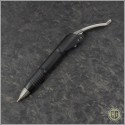 (#401-SS-BK) Microtech Siphon II Pen Black Stainless Steel Hardware - Front