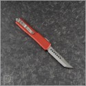 (#419-10RDS) Microtech Red UTX-70 Hellhound Tanto Stonewash - Back