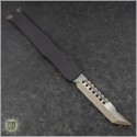 (#519-13NS) Microtech Bronzed Halo VI Hellhound Tanto Bronzed Plain - Back