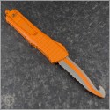 (#601-3CORHS) Microtech Combat Troodon Rescue Orange Cerakote - Back