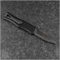 (#702-3DLCTSH) Microtech Hera D/E DLC Shadow Fully Serrated - Back