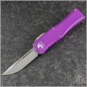 (#703-10VI) Microtech Violet Hera S/E Stonewash Plain - Front