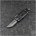 (#819-10S) Microtech Mini Troodon Hellhound Tanto Stonewash Plain - Front