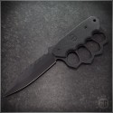 (#BSC-TB-BK) Blackside Customs Trench Boss Fixed Blade Black Plain - Front