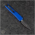 (#CA147-1BL) Microtech Blue CA Legal UTX-70 D/E Stonewash Plain - Back
