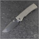 (#CK-229I-DLC) Chaves Knives Redencion 229 Integral Titanium DLC Drop Point - Front