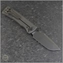 (#CK-229I-GRY) Chaves Knives Redencion 229 Integral Titanium Gray PVD Drop Point - Back