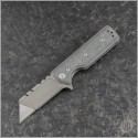 (#CK-CHUBF-BKM) Chaves Knives C.H.U.B. Framelock Flipper Black Micarta - Front