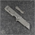 (#CK-CHUBF-GM) Chaves Knives C.H.U.B. Framelock Flipper Green Micarta - Back