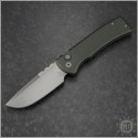 (#CK-PT229-GRS-DP) Chaves Knives OD Green Protech Collab 229 Auto Drop Point Black - Front
