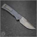 (#CK-PT229-GY-TE) Chaves Knives Gray Protech Collab 229 Auto Tanto Stonewash - Back