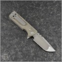 (#CK-TAK-DP-GM) Chaves Knives T.A.K. Green Micarta Drop Point - Back