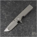(#CK-TAKI-DP) Chaves Knives T.A.K. Integral Titanium Drop Point - Front