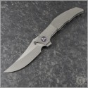 (#CKF-Persian) Custom Knife Factory Peter Rassenti Persian Integral Titanium - Front