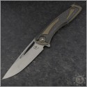 (#Cultro-SV3-BR) Cultrotech Knives Midtech Svarn III CF / Bronze Ti - Front
