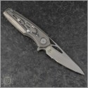 (#Cultro-Sirius-W) Cultrotech Knives Sirius White Carbon Fiber - Back