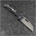 (#DK-AD205-SF-BK2) Demko Knives Black AD 20.5 Sharksfoot Full Serrated - Back