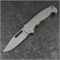 (#DK-MGAD20-TexTi) Demko Knives MG AD20 Textured Titanium - Front