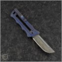 (#DRD-KatanaX-1) D Rocket Designs Blue Denim KatanaX Manual OTF - Back