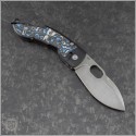 (#DRD-LL-01) D Rocket Design Lum Leaf White Black CF Inlay Stonewash Plain - Back