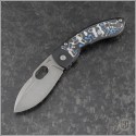 (#DRD-LL-01) D Rocket Design Lum Leaf White Black CF Inlay Stonewash Plain - Front