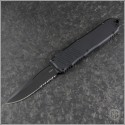 (#GT-113112) Guardian Tactical Recon-040 Black Tactical S/E Part Serrated - Front